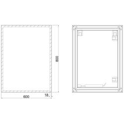 Зеркало Dubiel Vitrum Solid 60x80 (Black) Thumb