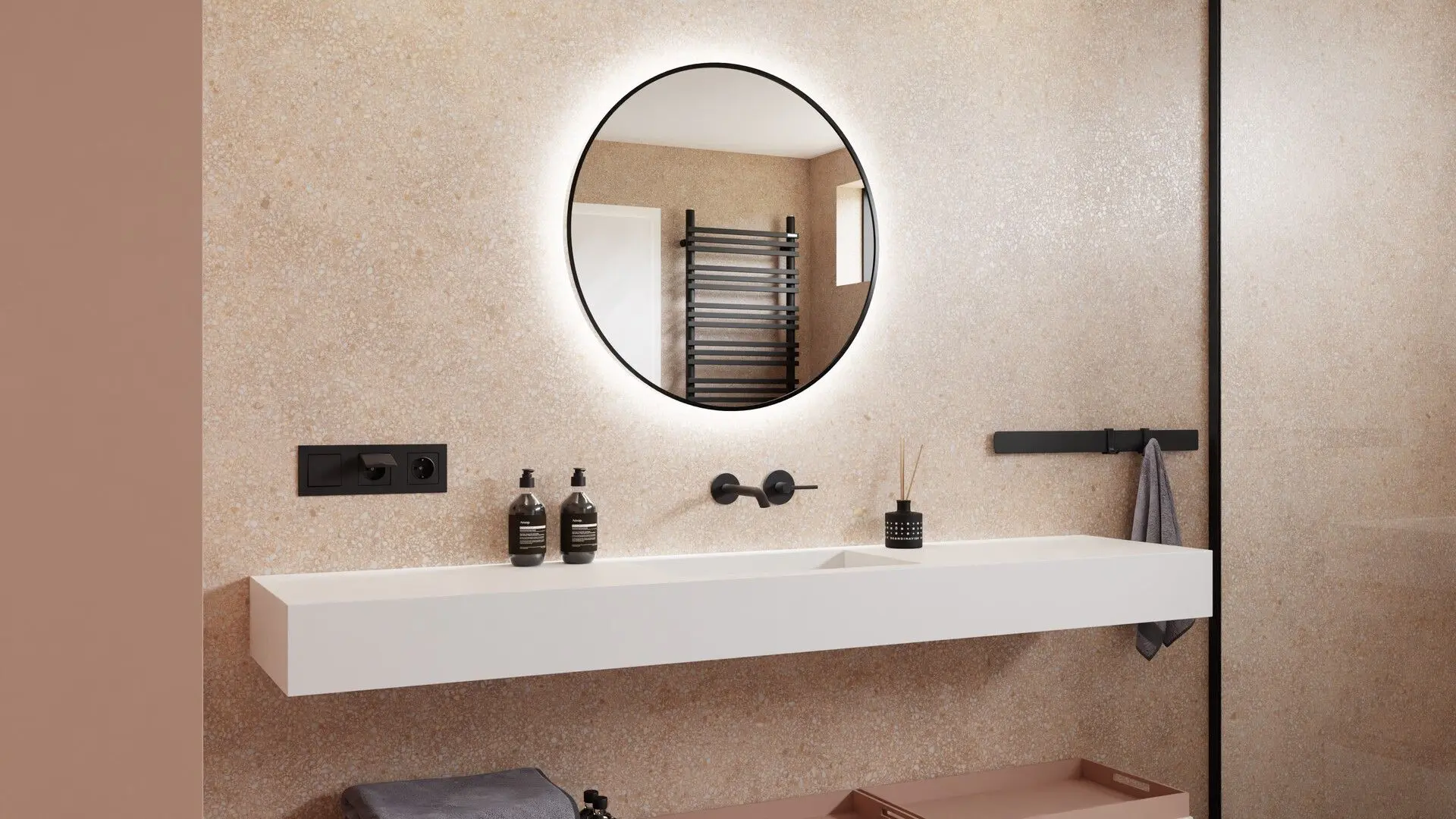 Oglinda Dubiel Vitrum Zoe 80 (Black)