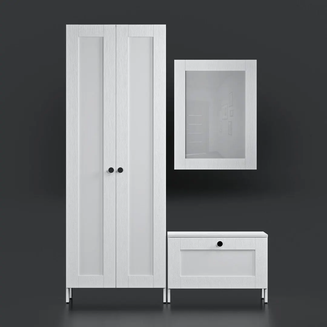 Зеркало Fabrik Home Mezzo 700 (Ясень Белый)