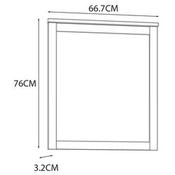 Oglinda Fortuna Brigitta 66.7x76x3.2 (Blue Oak/Riviera Oak) Thumb