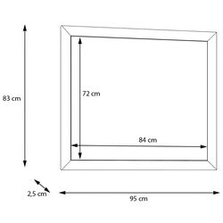 Oglinda Fortuna Chasia 95x83x2.5 (White Oak) Thumb