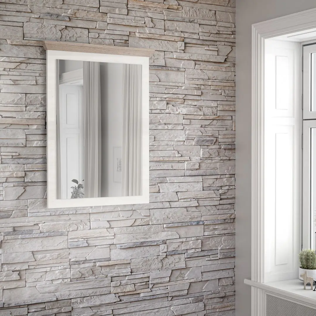 Oglinda Fortuna Tanya 70.6x94.7x5.6 (White Oak/Nelson Oak)