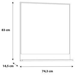 Oglinda Fortuna Ranya 74.3x83x14.5 (Catania Oak) Thumb
