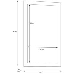 Oglinda Fortuna Tudor 60x96x1.9 (Artisan Oak) Thumb