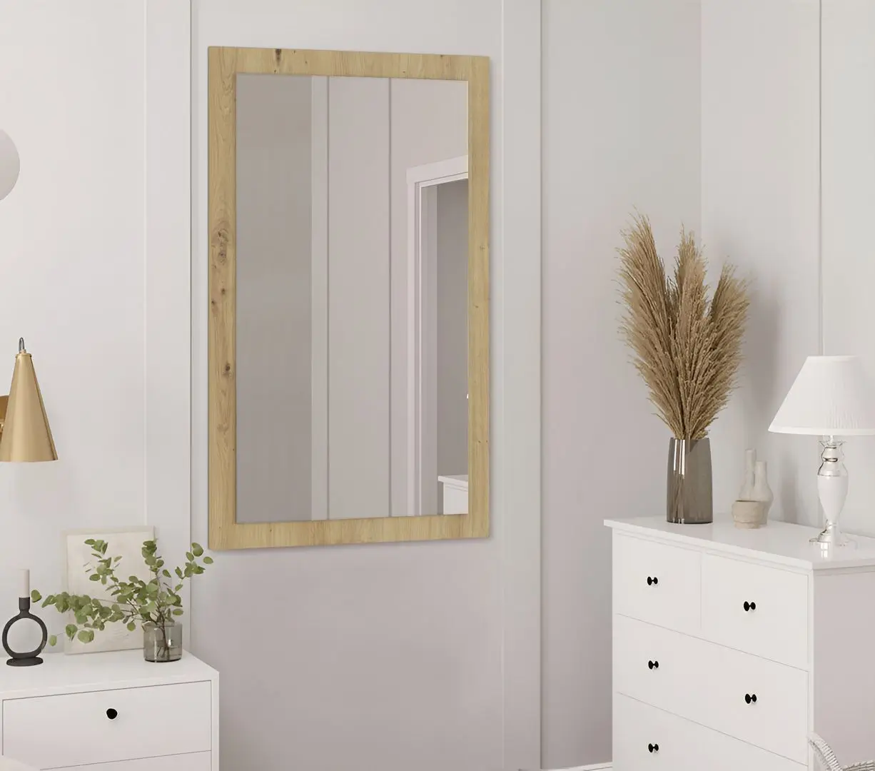 Oglinda Fortuna Tudor 60x96x1.9 (Artisan Oak)