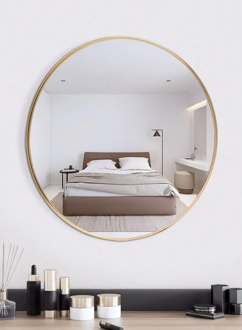 Зеркало H&S 51037 40x40 (Gold)