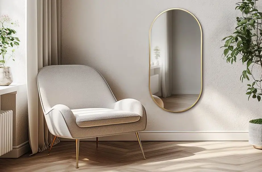 Зеркало H&S 51039 72x32 (Gold)