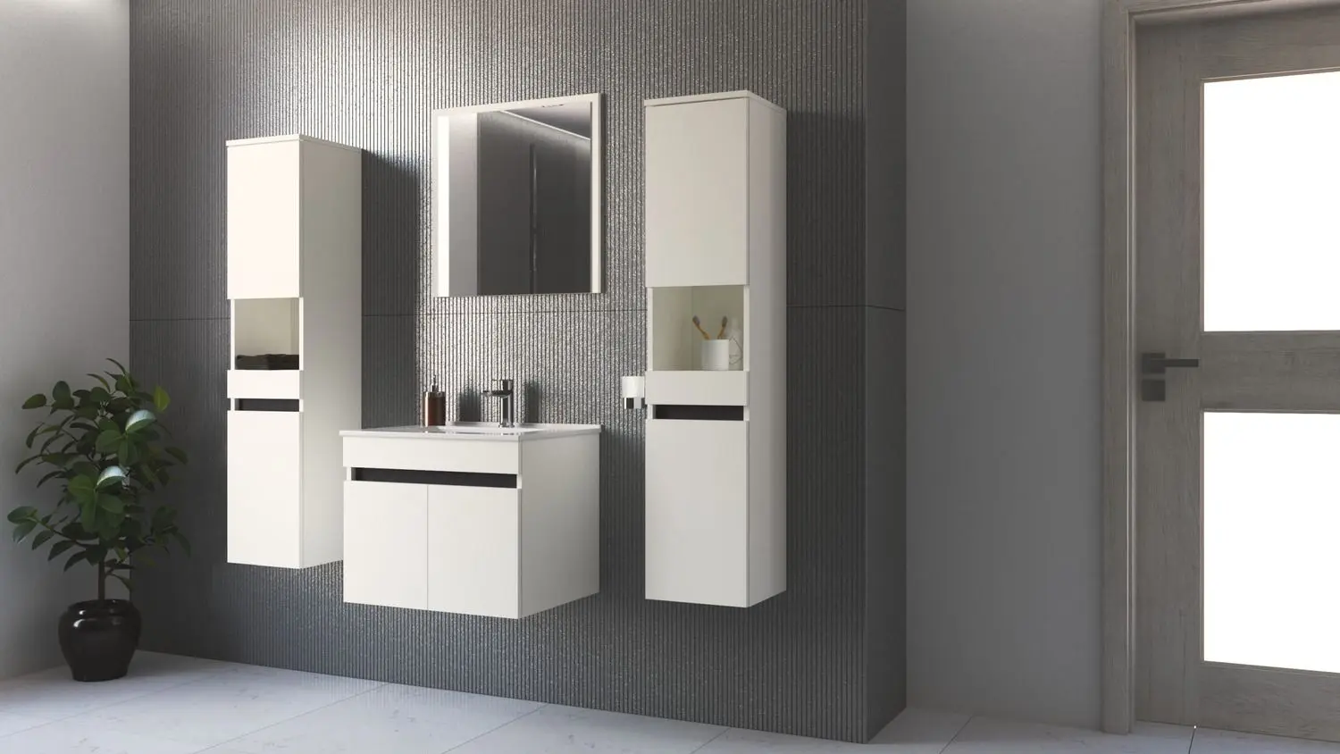 Oglinda Halmar Figaro L-60 (White)