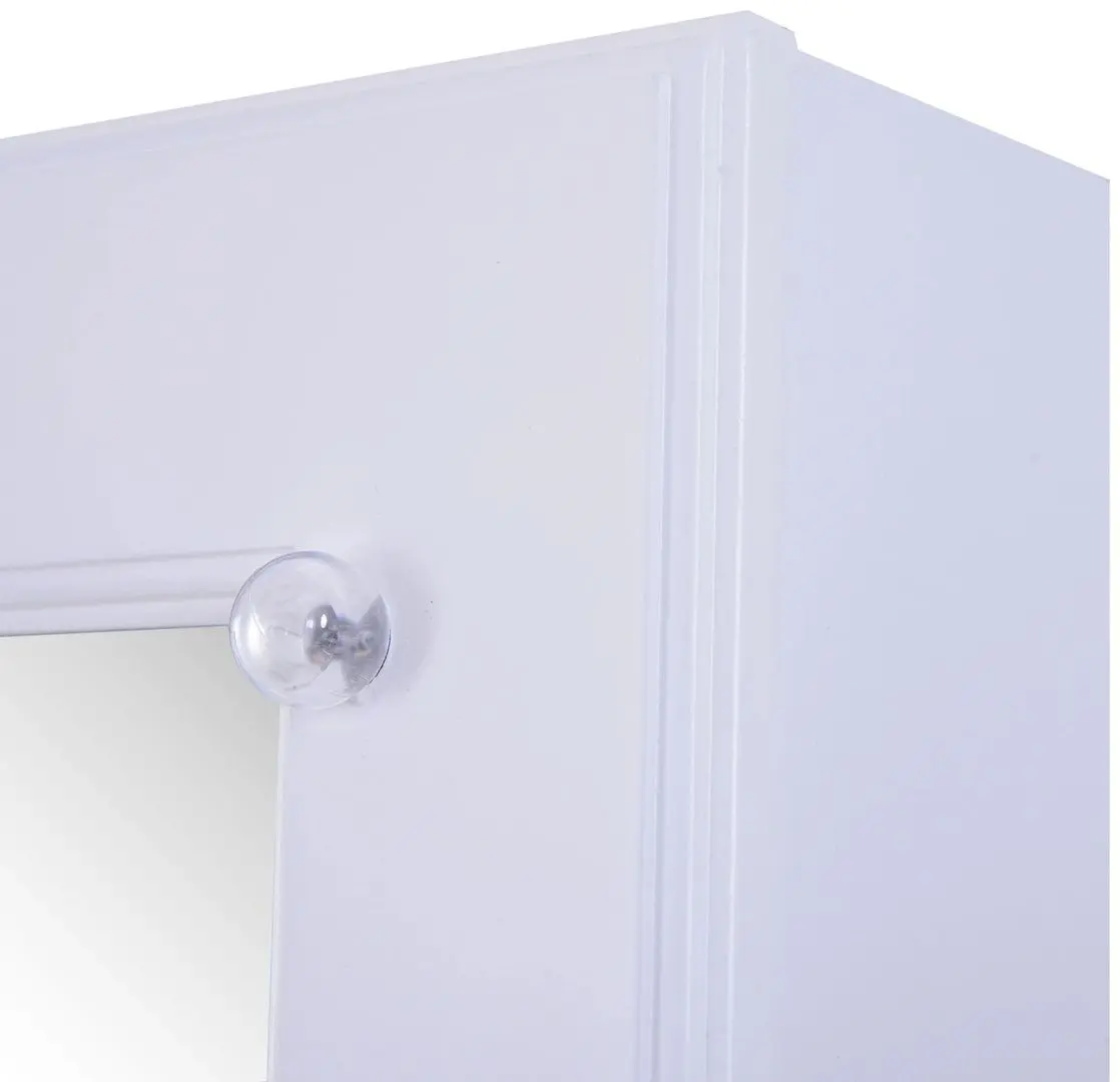 Dulap-oglinda pentru bijuterii Homcom 831-221 40x37x146 cm (White)