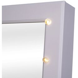 Dulap-oglinda pentru bijuterii Homcom 831-221 40x37x146 cm (White) Thumb