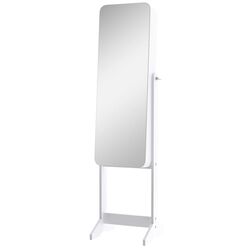 Шкаф-зеркало для украшений Homcom 831-222WT 30x36x146 cm (White) Thumb