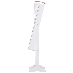 Шкаф-зеркало для украшений Homcom 831-222WT 30x36x146 cm (White) Thumb