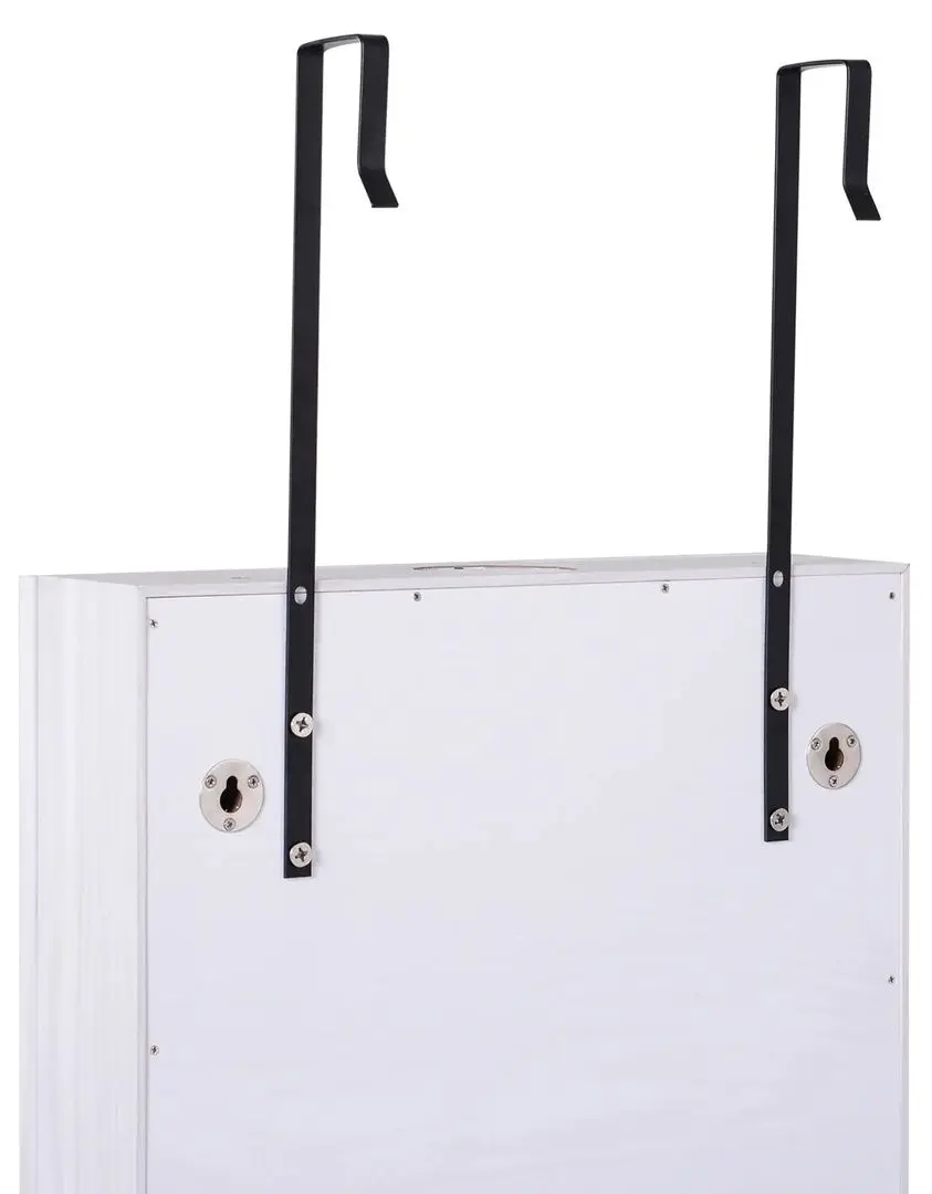 Dulap-oglinda pentru bijuterii Homcom 831-269WT 37x10x120 cm (White)