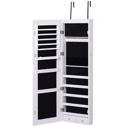 Dulap-oglinda pentru bijuterii Homcom 831-269WT 37x10x120 cm (White) Thumb