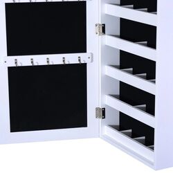 Шкаф-зеркало для украшений Homcom 833-102WT 37x9x112 cm (White) Thumb