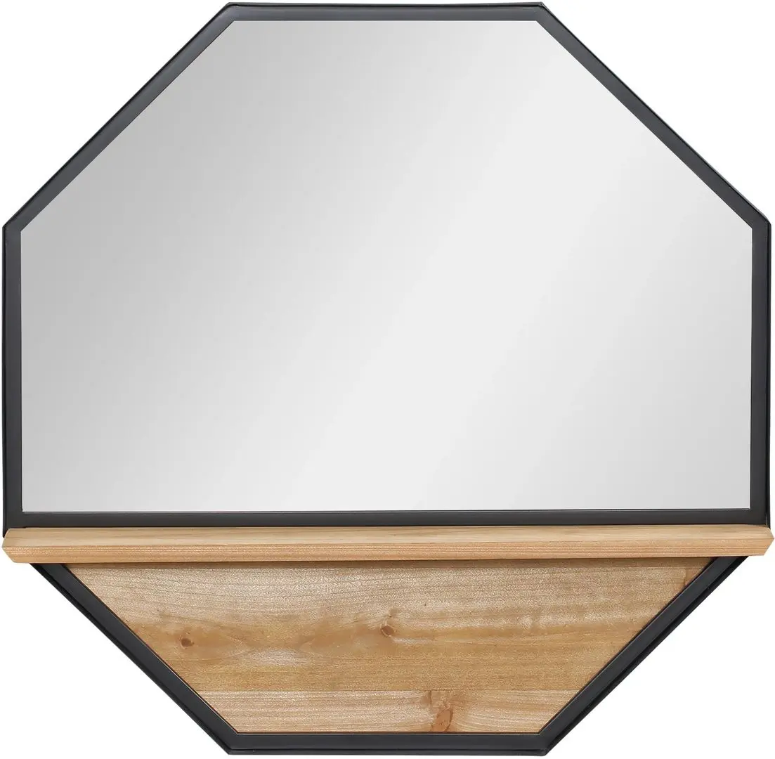 Зеркало Homcom 830-606V00BK 61x8x61 (Black/Wood)