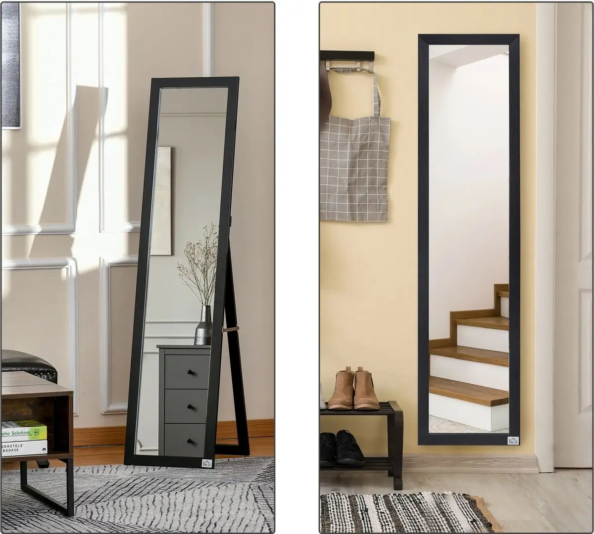 Oglinda Homcom 831-389BK 37x48x152 (Black)