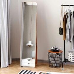 Oglinda Homcom 831-390 43x37x156 cm (Light Walnut)