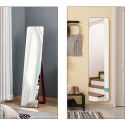 Зеркало Homcom 831-390 43x37x156 cm (Light Walnut) Thumb