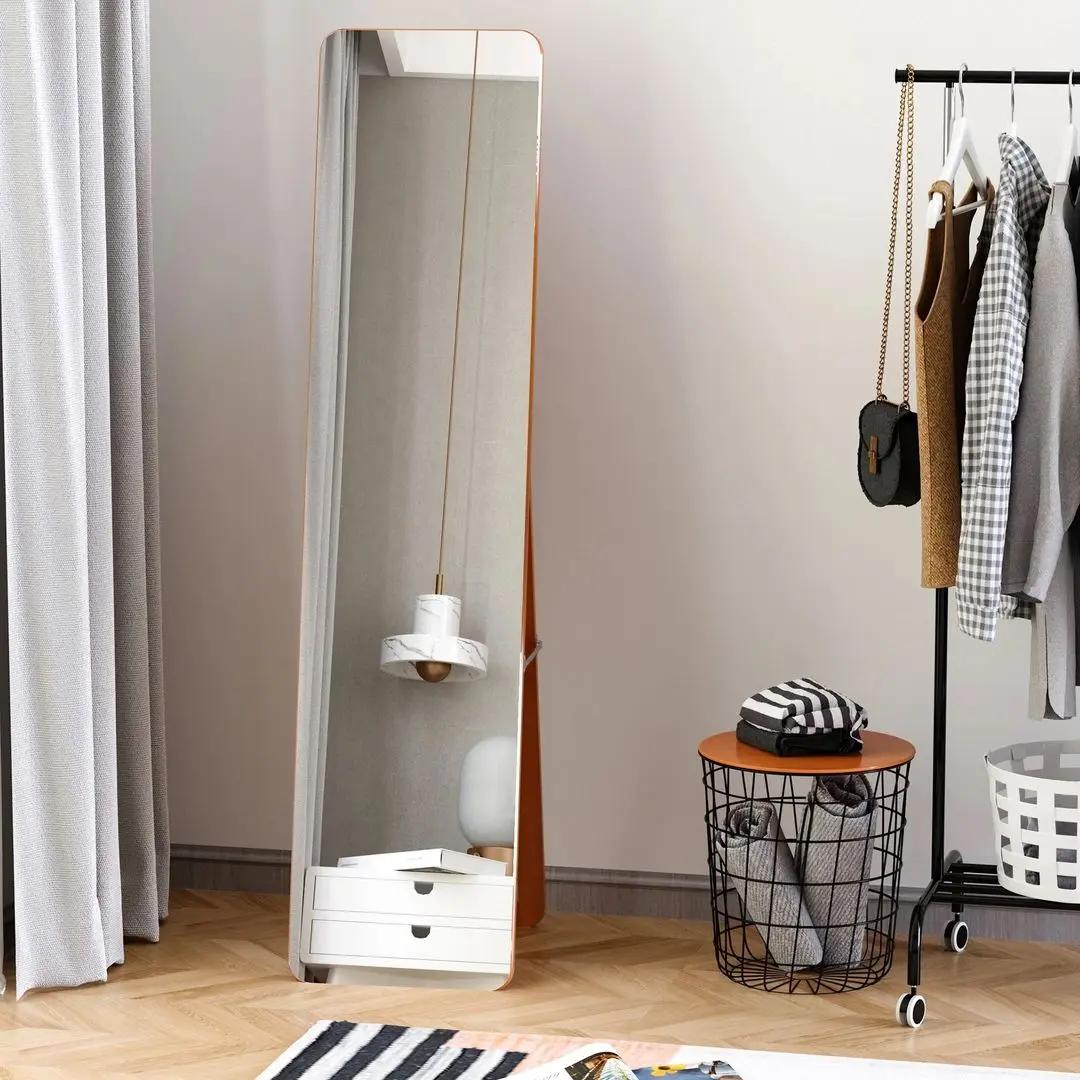 Зеркало Homcom 831-390 43x37x156 cm (Light Walnut)