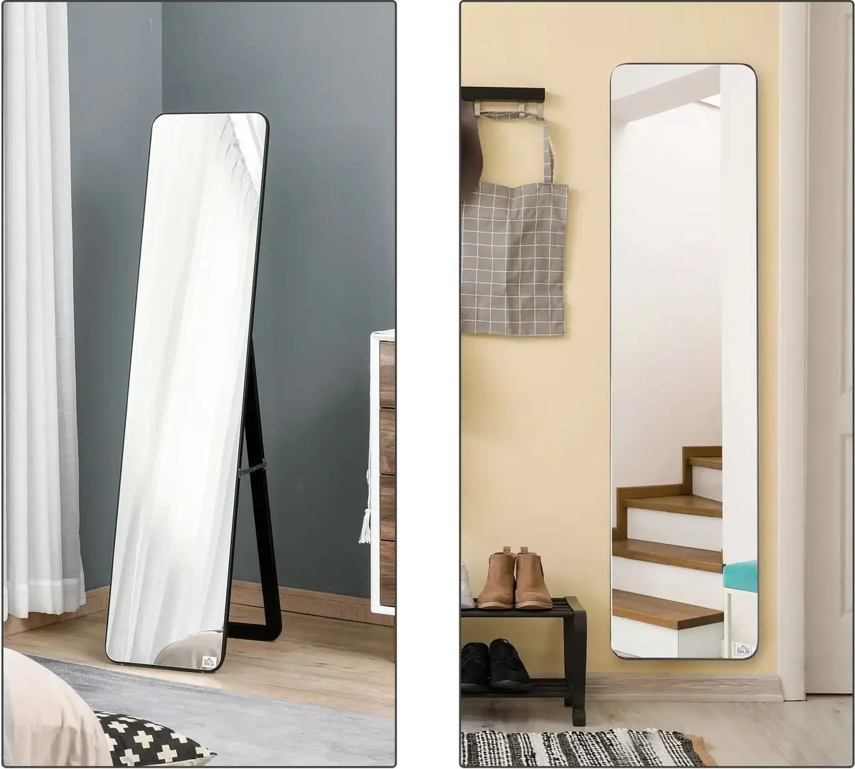 Зеркало Homcom 831-390BK 37x43x156 cm (Black)