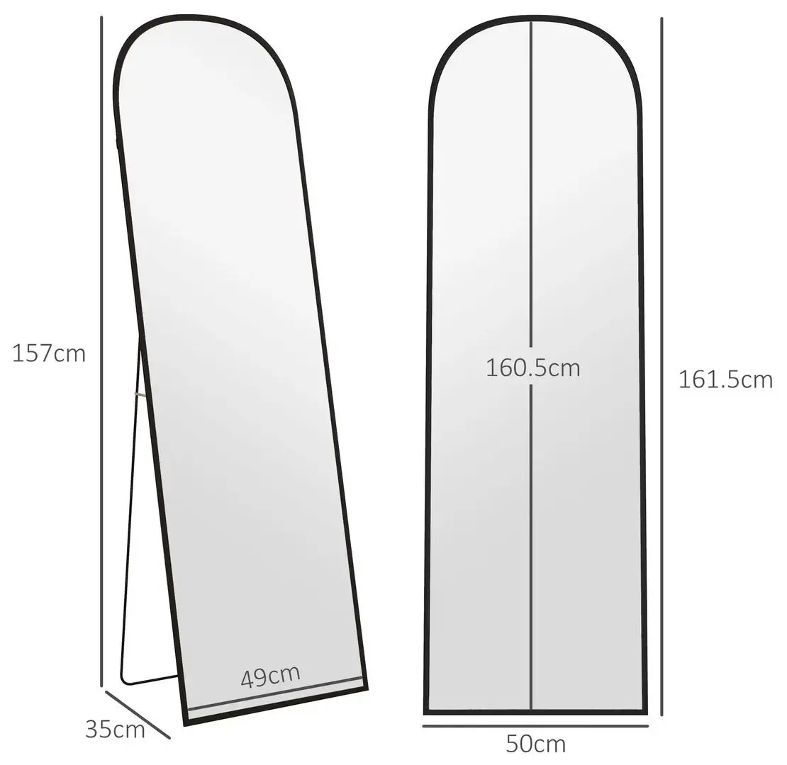 Зеркало Homcom 831-740V00BK 50x161 cm (Black)