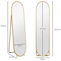 Oglinda Homcom 831-777V80GD 40x160 (Gold) Thumb