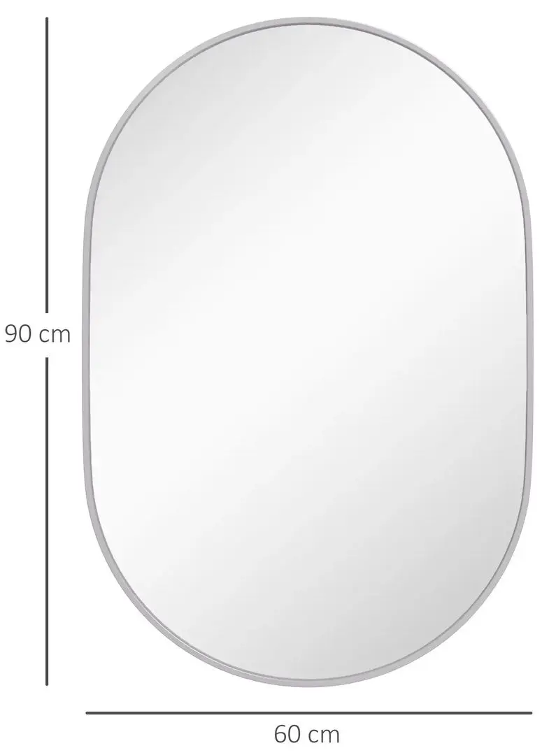 Oglinda Homcom 834-687V80SR 60x90 (Silver)