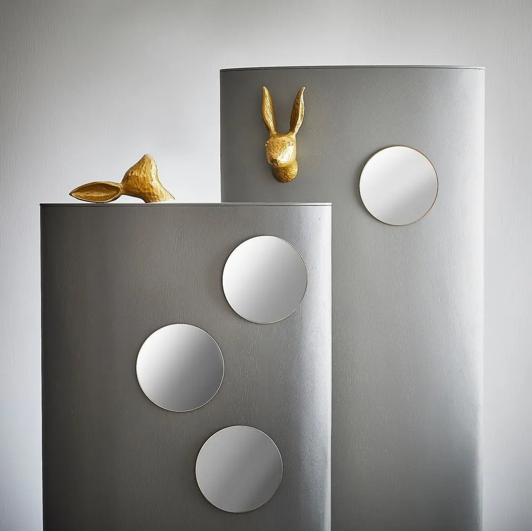 Декоративное зеркало Ikea Fargek 20cm (Серый)