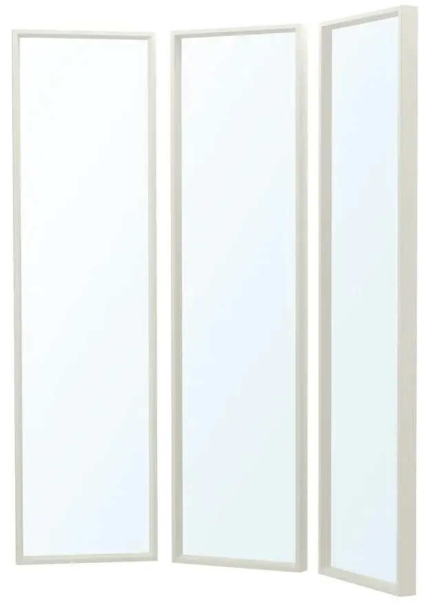 Combinatie cu oglinda Ikea Nissedal 130x150 (Alb)