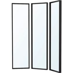 Combinatie cu oglinda Ikea Nissedal 130x150 (Negru)