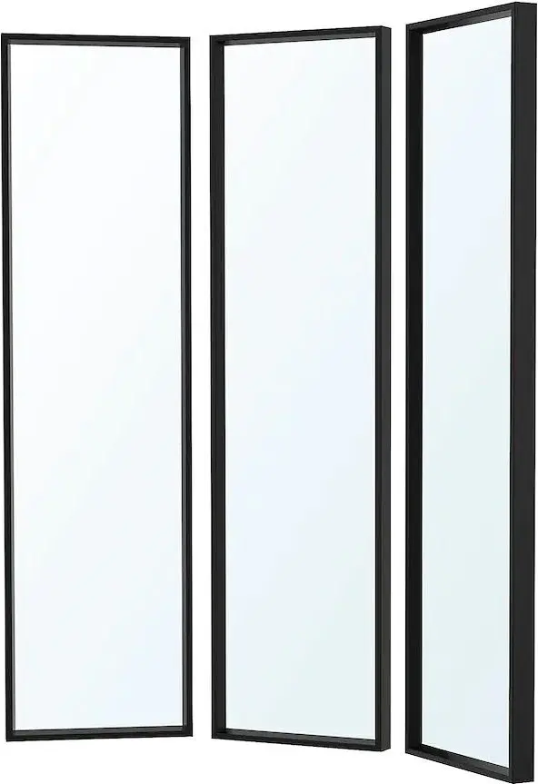 Combinatie cu oglinda Ikea Nissedal 130x150 (Negru)