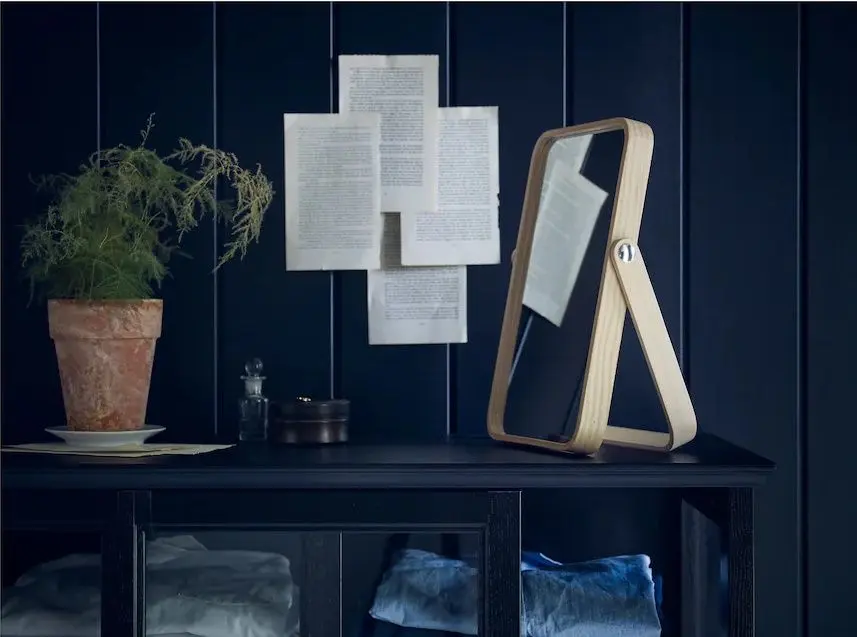 Oglinda de masa Ikea Ikornnes 27x40 (Frasin)