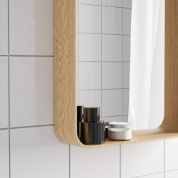 Зеркало Ikea Dvargsyren 28x37cm (Дубовый шпон) Thumb