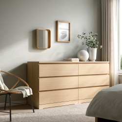 Зеркало Ikea Dvargsyren 28x37cm (Дубовый шпон) Thumb