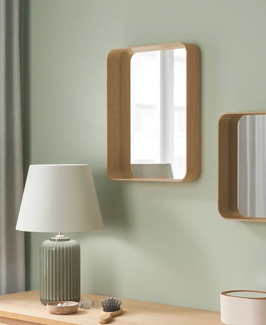 Зеркало Ikea Dvargsyren 28x37cm (Дубовый шпон)