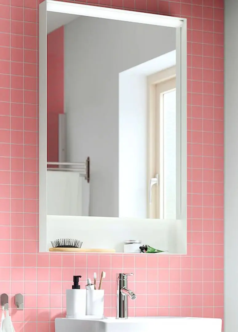 Oglinda Ikea Faxalven cu iluminat 60x95 (Alb)