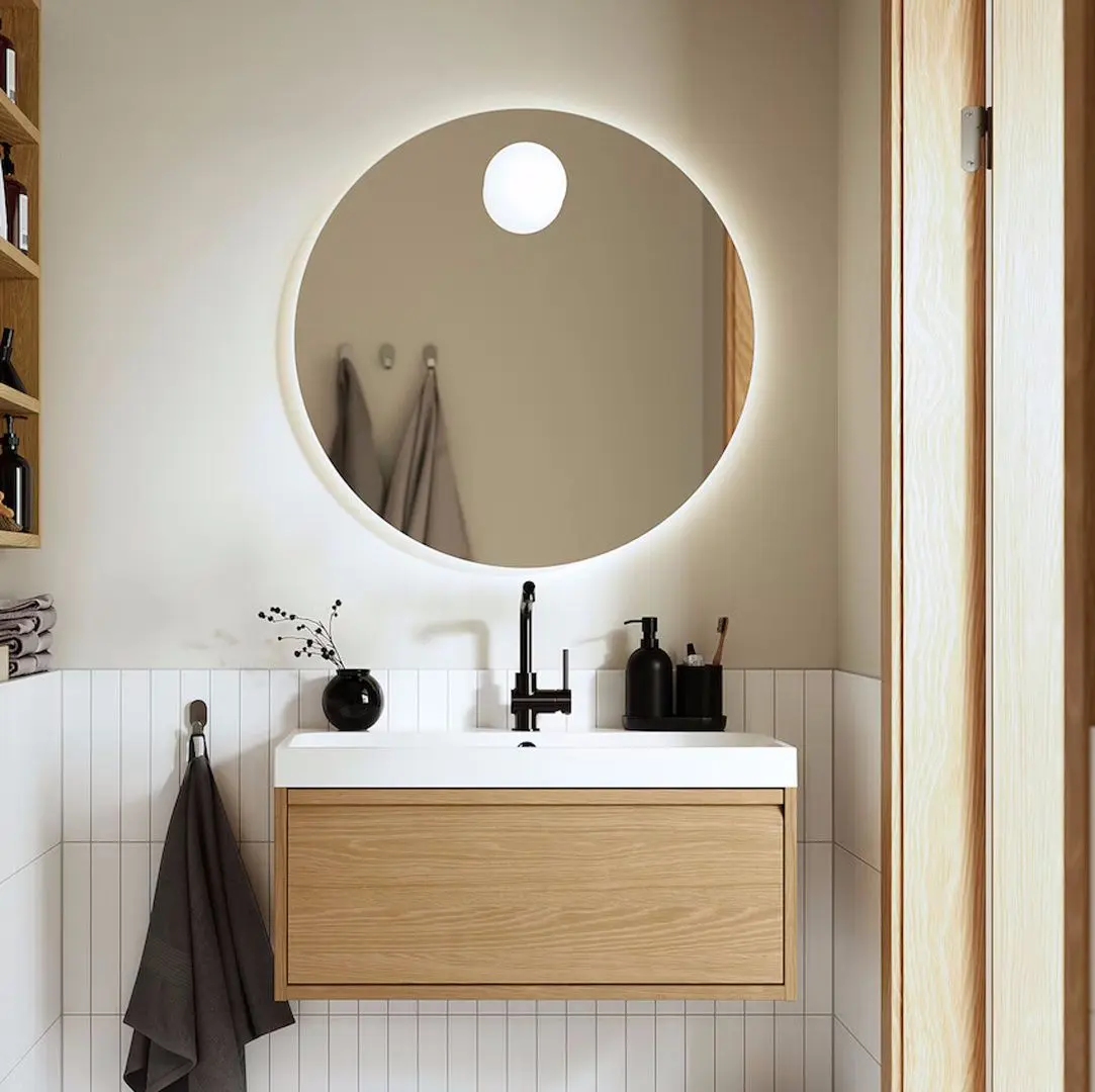 Зеркало Ikea Faxalven с подсветкой 80cm