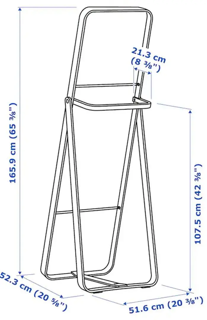 Зеркало Ikea Ikornnes 52x167 (Ясень)