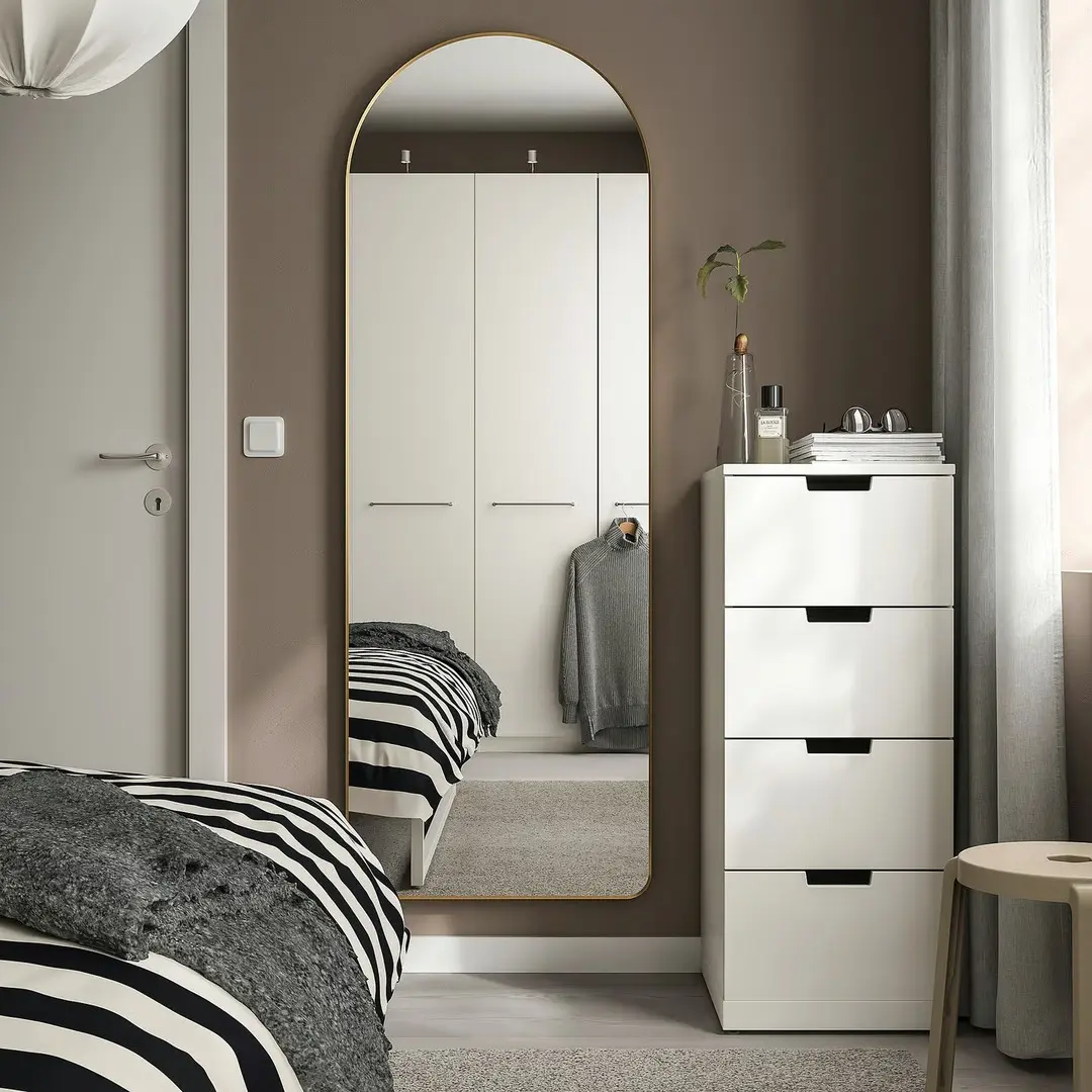 Зеркало Ikea Lindbyn 60x170cm (Золотистый)