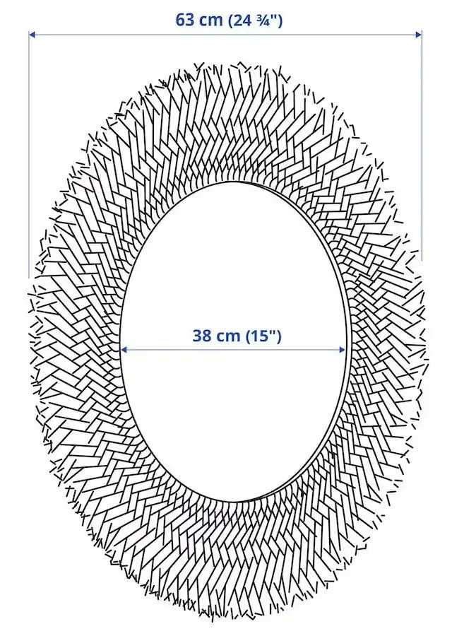 Oglinda Ikea Vrigstad 63cm (Natur)
