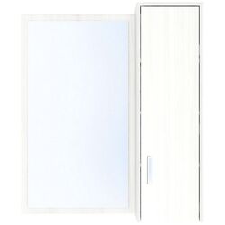 Oglinda cu dulap Fabrik Home Modul №6 (Ash White)