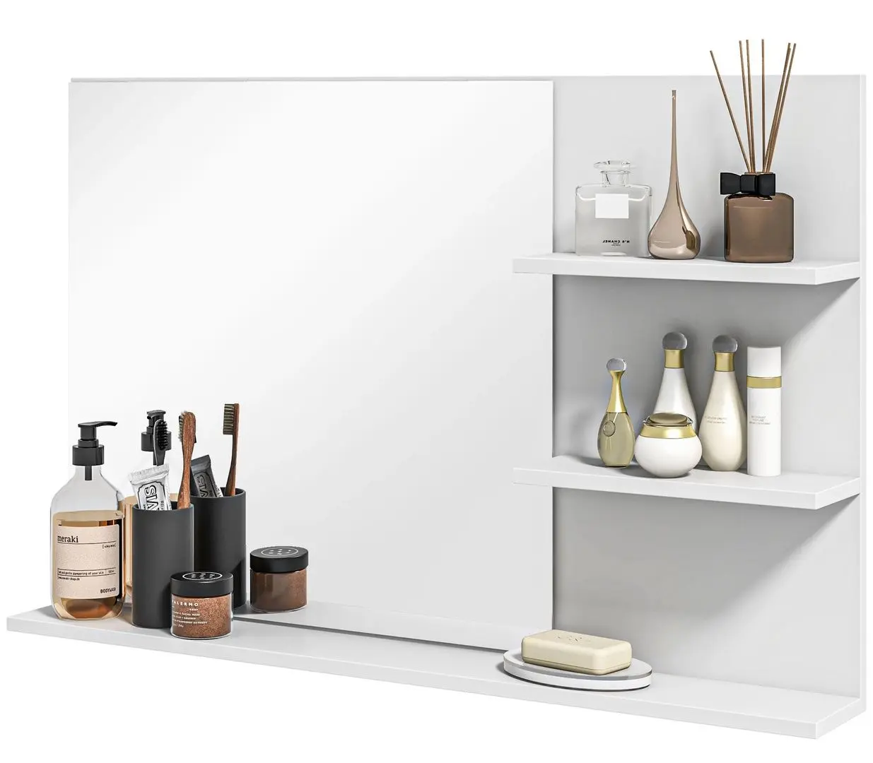 Зеркало с полкой Kleankin 834-652V00WT (White) - 7