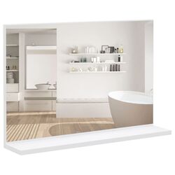 Oglinda cu raft Kleankin 834-723V00WT 60x12x40 (White) Thumb