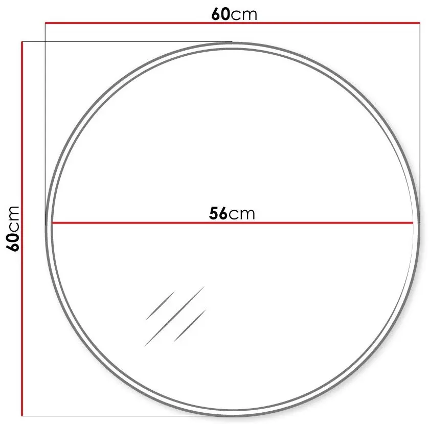 Зеркало Mirjan24 Henaki/Feniks 60 (White) - 2