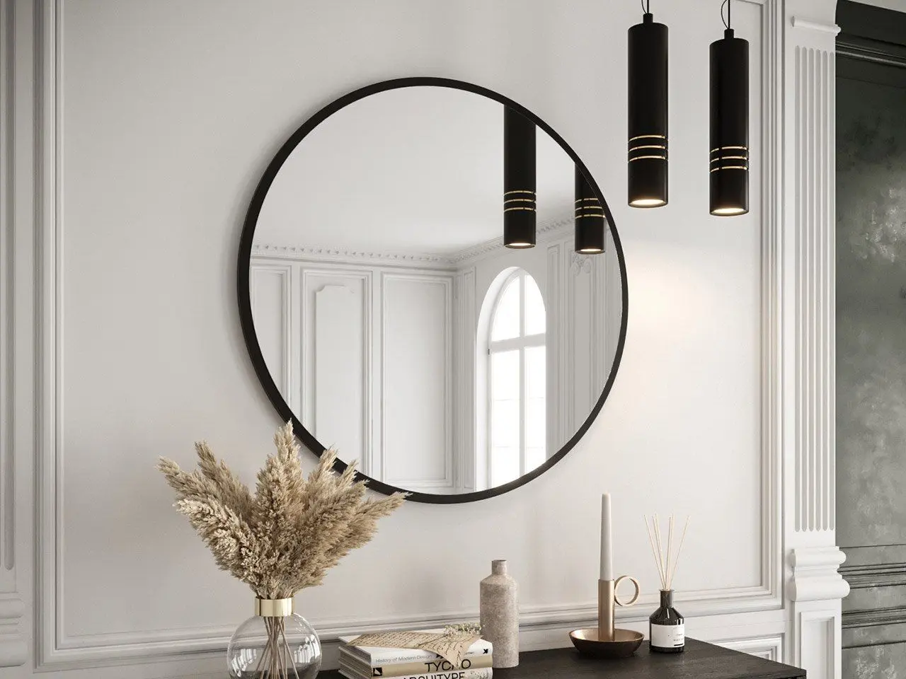 Зеркало Mirjan24 Henaki/Feniks 70 (Black) - 2