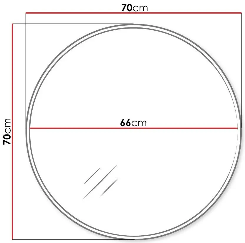 Зеркало Mirjan24 Henaki/Feniks 70 (White) - 2