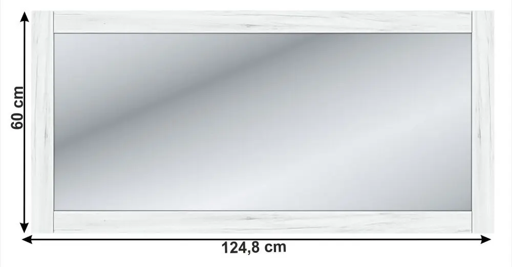 Зеркало Tempo Kondela Sudbury W (Craft Oak White) - 2