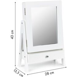 Dulap-oglinda pentru bijuterii Modern Home FH-JC190012 (White) Thumb