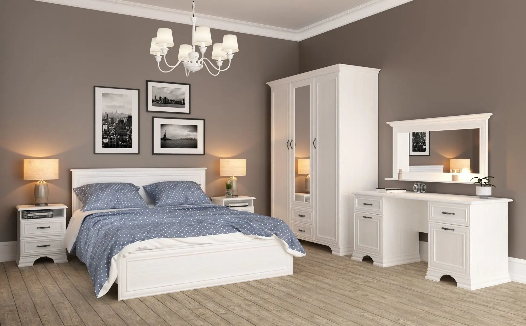 Oglinda Неман Yunona МН-132-08 (White Structural) - 2